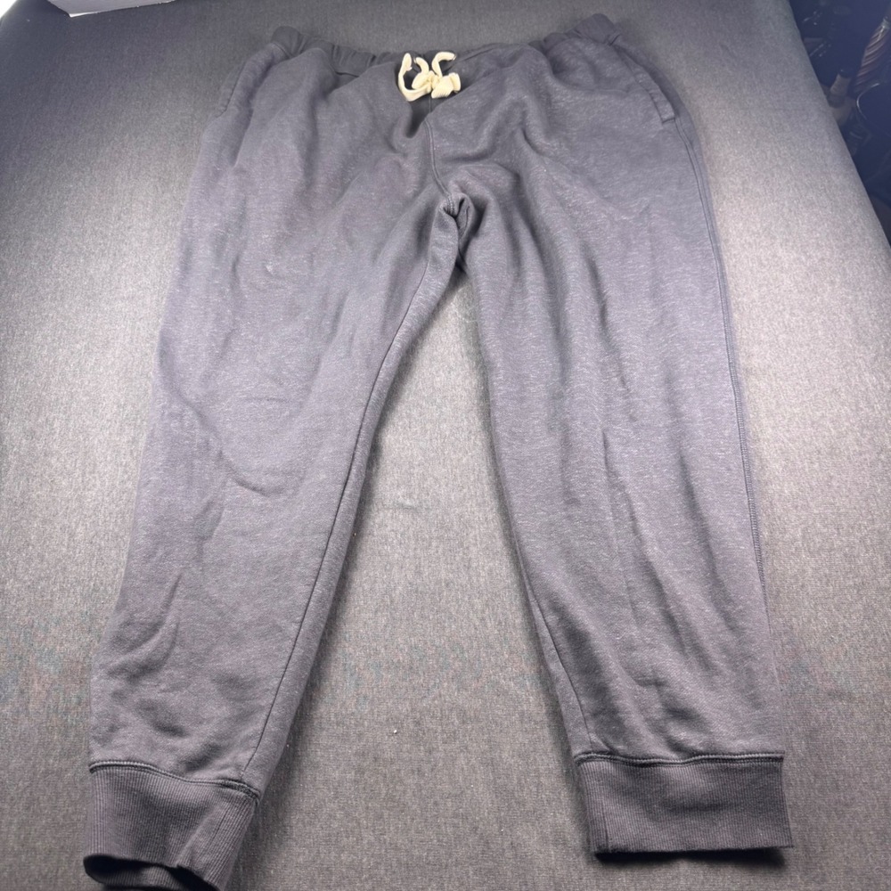 Members Mark Newport‎ Jogger XXL Charcoal Sky Gray Fleece Sweatpants Mens